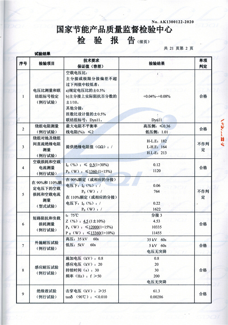 高低压试验报告-S11-1250定远定远定远油浸式变压器-2.jpg